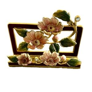 Vintage Floral Business Card Holder